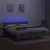 Produktbild 4 för Ramsäng med madrass & LED taupe 160x200 cm tyg