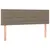Produktbild 7 för Ramsäng med madrass & LED taupe 140x200 cm tyg