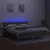 Produktbild 4 för Ramsäng med madrass & LED taupe 160x200 cm tyg