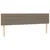 Produktbild 7 för Ramsäng med madrass & LED taupe 160x200 cm tyg