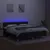 Produktbild 4 för Ramsäng med madrass & LED svart 180x200 cm tyg