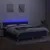 Produktbild 4 för Ramsäng med madrass & LED blå 180x200 cm tyg