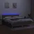 Produktbild 3 för Ramsäng med madrass & LED taupe 180x200 cm tyg