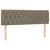 Produktbild 7 för Ramsäng med madrass & LED taupe 140x190 cm tyg