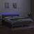 Produktbild 4 för Ramsäng med madrass & LED taupe 160x200 cm tyg