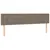 Produktbild 7 för Ramsäng med madrass & LED taupe 160x200 cm tyg
