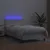 Produktbild 4 för Ramsäng med madrass & LED vit 90x190 cm konstläder