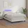 Ramsäng med madrass & LED vit 120x200 cm konstläder