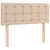 Produktbild 7 för Ramsäng med bäddmadrass & LED cappuccino 90x190 cm konstläder
