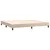 Produktbild 5 för Ramsäng med bäddmadrass & LED cappuccino 200x200 cm konstläder
