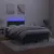 Produktbild 4 för Ramsäng med madrass & LED mörkgrön 120x200 cm sammet