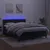 Produktbild 4 för Ramsäng med madrass & LED svart 140x190 cm sammet