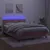 Produktbild 4 för Ramsäng med madrass rosa & LED 140x190 cm sammet