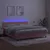 Produktbild 3 för Ramsäng med madrass rosa & LED 160x200 cm sammet