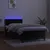 Produktbild 3 för Ramsäng med madrass & LED svart 90x190 cm sammet