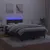 Produktbild 3 för Ramsäng med madrass & LED svart 120x200 cm sammet