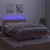 Produktbild 3 för Ramsäng med madrass rosa & LED 140x190 cm sammet