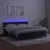 Produktbild 3 för Ramsäng med madrass & LED svart 160x200 cm sammet