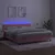 Produktbild 3 för Ramsäng med madrass rosa & LED 180x200 cm sammet