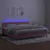 Produktbild 3 för Ramsäng med madrass rosa & LED 200x200 cm sammet