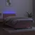 Produktbild 3 för Ramsäng med madrass rosa & LED 90x200 cm sammet