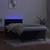 Produktbild 3 för Ramsäng med madrass & LED svart 100x200 cm sammet