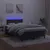 Produktbild 3 för Ramsäng med madrass & LED svart 120x200 cm sammet