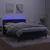 Produktbild 3 för Ramsäng med madrass & LED svart 140x190 cm sammet