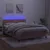 Produktbild 3 för Ramsäng med madrass rosa & LED 140x190 cm sammet