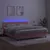 Produktbild 4 för Ramsäng med madrass rosa & LED 180x200 cm sammet