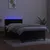 Produktbild 4 för Ramsäng med madrass & LED svart 80x200 cm sammet