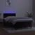 Produktbild 4 för Ramsäng med madrass & LED svart 90x200 cm sammet
