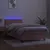 Produktbild 4 för Ramsäng med madrass rosa & LED 90x200 cm sammet