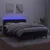 Produktbild 4 för Ramsäng med madrass & LED svart 140x190 cm sammet