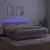 Produktbild 4 för Ramsäng med madrass rosa & LED 180x200 cm sammet