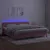 Produktbild 4 för Ramsäng med madrass rosa & LED 200x200 cm sammet