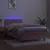 Produktbild 4 för Ramsäng med madrass rosa & LED 100x200 cm sammet