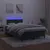 Produktbild 4 för Ramsäng med madrass & LED mörkgrön 120x200 cm sammet