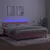 Produktbild 4 för Ramsäng med madrass rosa & LED 160x200 cm sammet