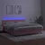 Produktbild 4 för Ramsäng med madrass rosa & LED 180x200 cm sammet
