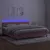 Produktbild 4 för Ramsäng med madrass rosa & LED 200x200 cm sammet