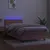 Produktbild 4 för Ramsäng med madrass rosa & LED 90x190 cm sammet