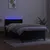 Produktbild 4 för Ramsäng med madrass & LED svart 90x200 cm sammet
