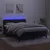 Produktbild 4 för Ramsäng med madrass & LED svart 140x200 cm sammet