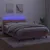 Produktbild 4 för Ramsäng med madrass rosa & LED 140x200 cm sammet