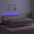 Produktbild 4 för Ramsäng med madrass rosa & LED 160x200 cm sammet