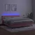 Produktbild 4 för Ramsäng med madrass rosa & LED 180x200 cm sammet