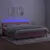 Produktbild 4 för Ramsäng med madrass rosa & LED 200x200 cm sammet