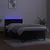 Produktbild 4 för Ramsäng med madrass & LED svart 80x200 cm sammet