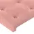 Produktbild 8 för Ramsäng med madrass rosa & LED 80x200 cm sammet